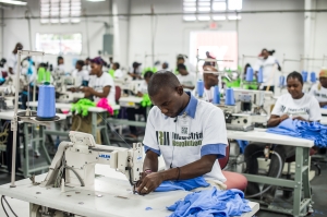 Haitian Employees at IRII Factory